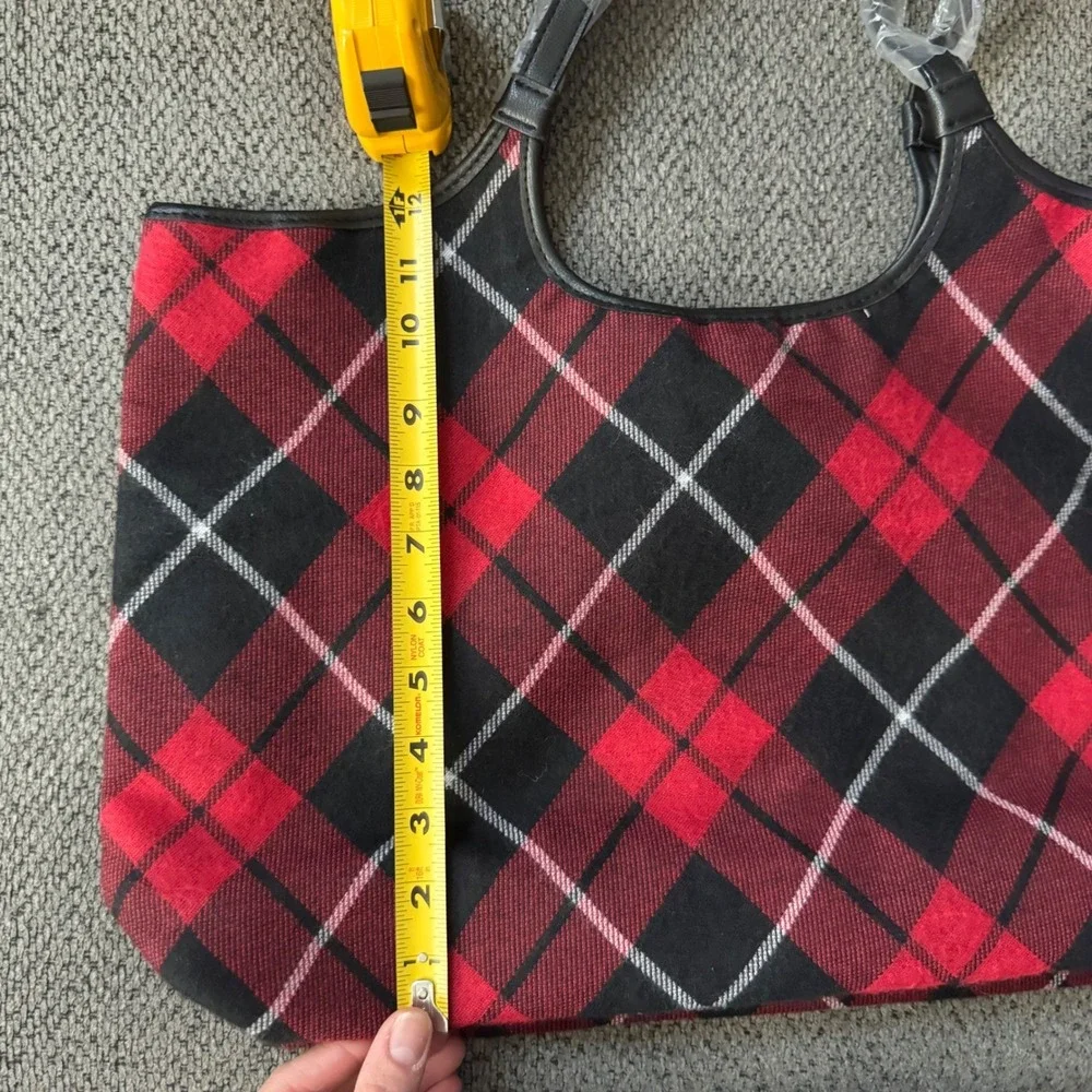 Victoria's Secret VS Red Plaid Holiday Large Tote Bag –‎ Brand New with Tags!